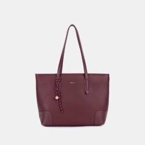 Bagco black PU leather tote bag