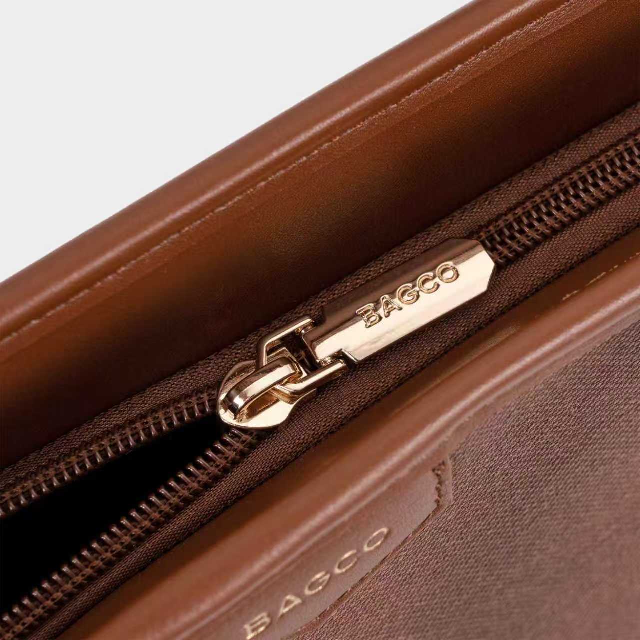 Bagco Coffee Brown Premium PU Leather Tote Bag for Women – Large Office Shoulder Bag (Fits iPad Mini) - Image 2